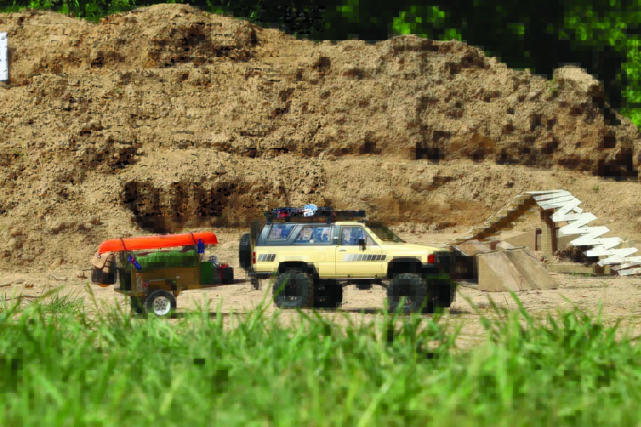 Lane Riggs’ Overland-Ready RC4WD TF2 4Runner & Fully Equipped Integy Camp Trailer