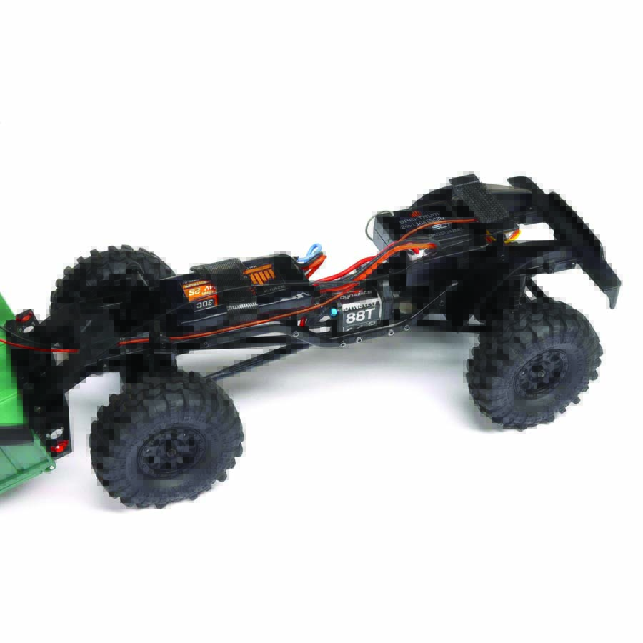 The SCX24’s  chassis is well-balanced and extremely capable.