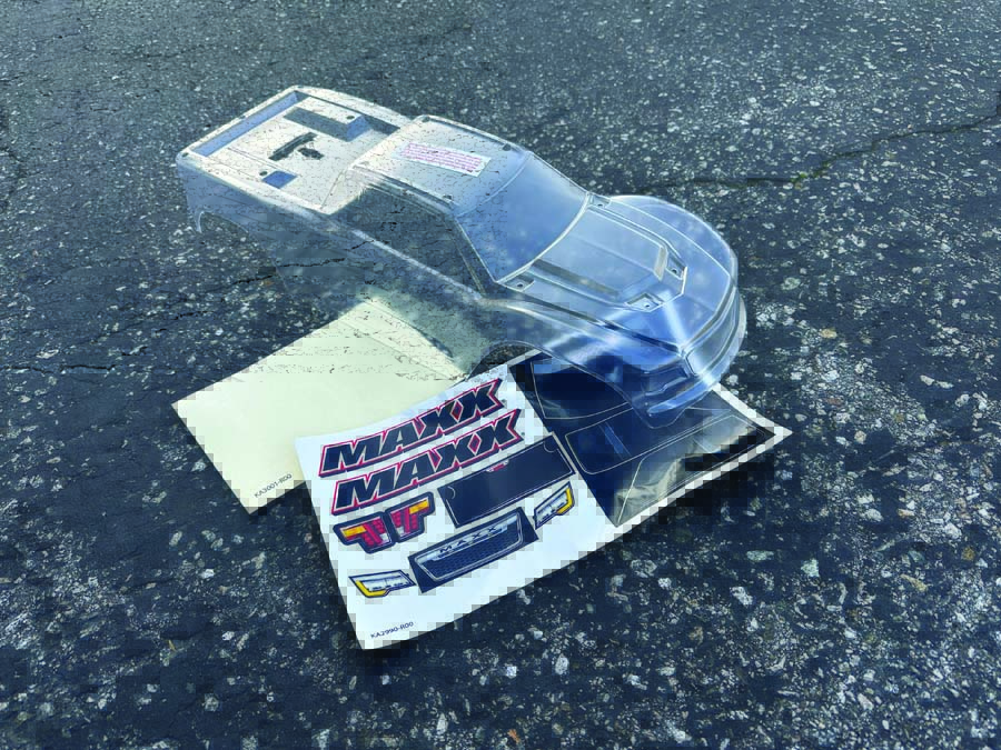 Many of Traxxas’ optional clear bodies come with decals and window masks.