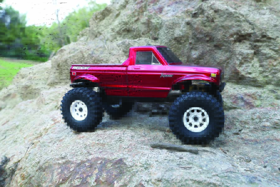 You’ll find Redcat’s Classic wheels and open-lug soft compound rubber tires on all four corners.