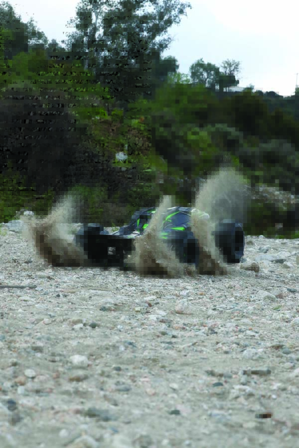 Kicking up terrain is what the XRT does best.