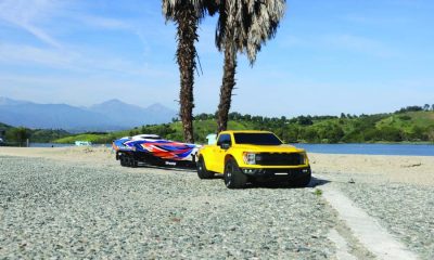 Taking the Traxxas Raptor R and Traxxas Spartan SR Down to the Lake For a Day of Fun